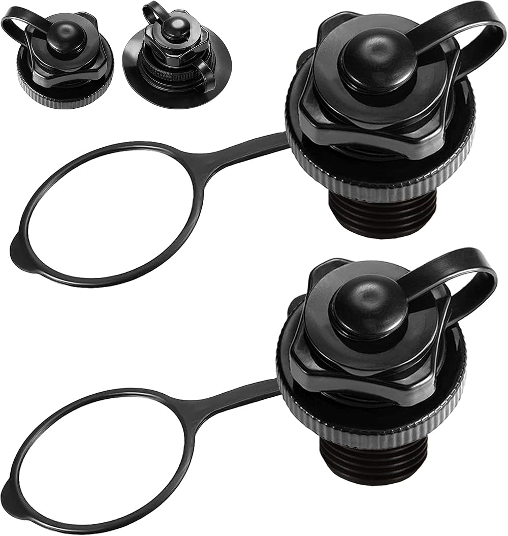 Acehome 2 Pack Boston Air Valve 20mm Screw Anti-leakage for Inflatable Boats