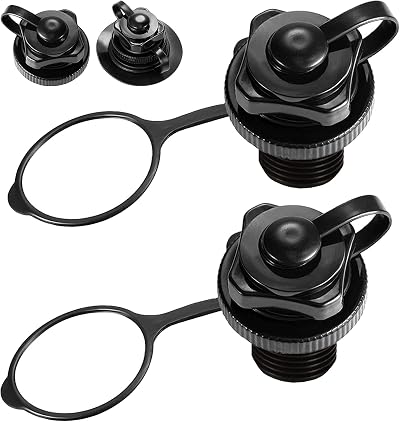 Acehome 2 Pack Boston Air Valve 20mm Screw Anti-leakage for Inflatable Boats