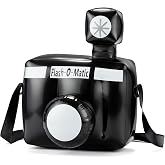 Teyva Daily 1 Pcs Inflatable Camera Prop, Black and White Fake Camera | 10 x 8 x 6 in, Large Vintage Camera Toy, Movie Party Decor, Costume Photobooth Props for Halloween, Paparazzi, Clown, Tourist
