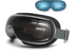 RENPHO Eyeris3 - Voice Controlled Eye Mask Heat & Cooling Pad, Mothers Day Gifts for Women, Electric Device with Bluetooth Mu