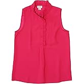 J.Crew Mercantile Women's Ruffle-Trim Crepe Tank Top