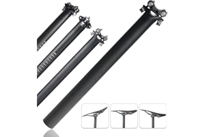 TPard Carbon Bike Seatpost 27.2/31.6 Ultralight Carbon Fiber Bicycle Seat Post Bike Seat Tube for Mountain Road Bikes MTB BMX