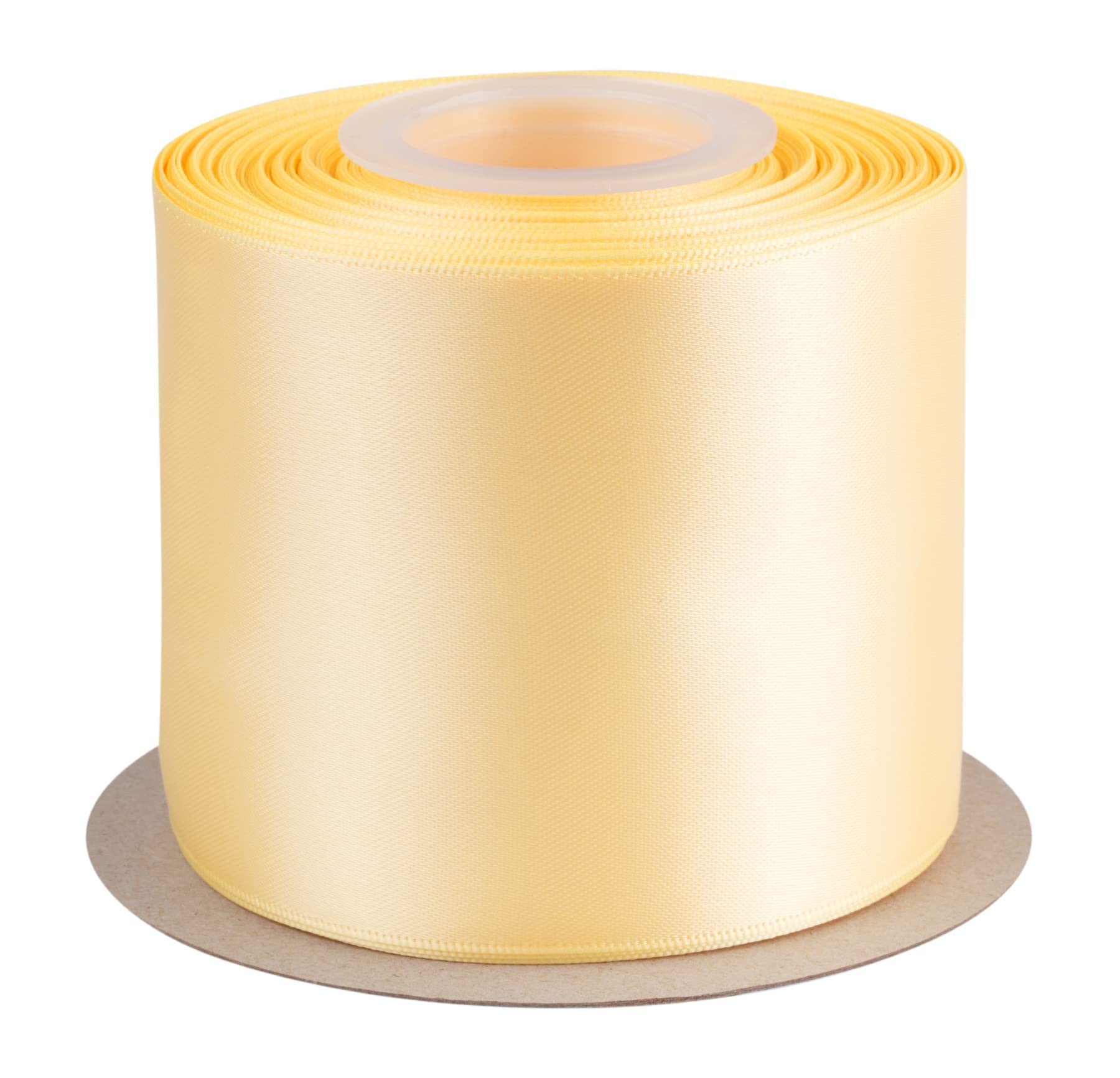 AVANAVA 75mm Wide Ribbon Double Face Satin Ribbon - 22 Meters (614-Chamois)