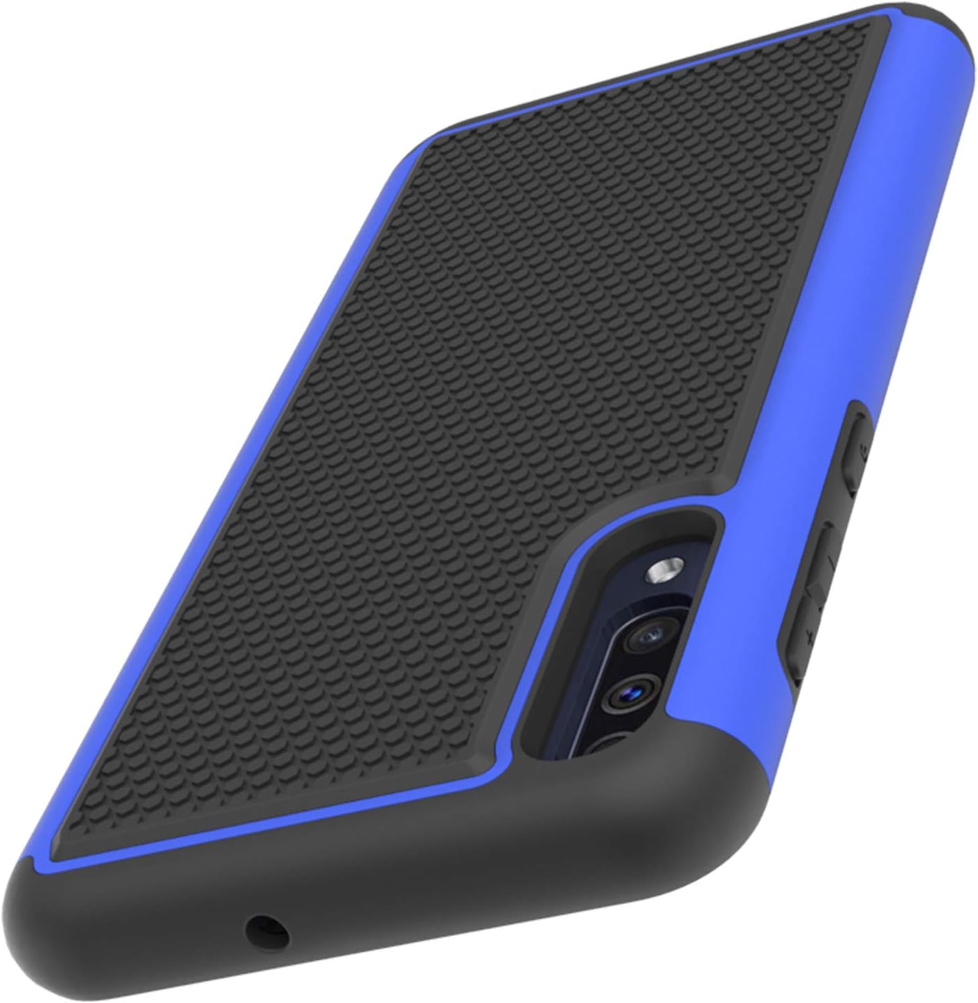 Vinve for Samsung Galaxy A50 Case, Heavy Duty Shock Absorbing Dual Layer Protective Hybrid Protective Cover Armor Case (Blue)