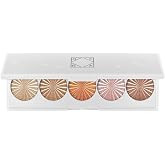 OFRA Signature Palette - #OFRAglow | Highlighter Palette with 5 Shades for a Radiant Look | Travel-Friendly Makeup Palette with an Integrated Mirror for On-the-Go Glow