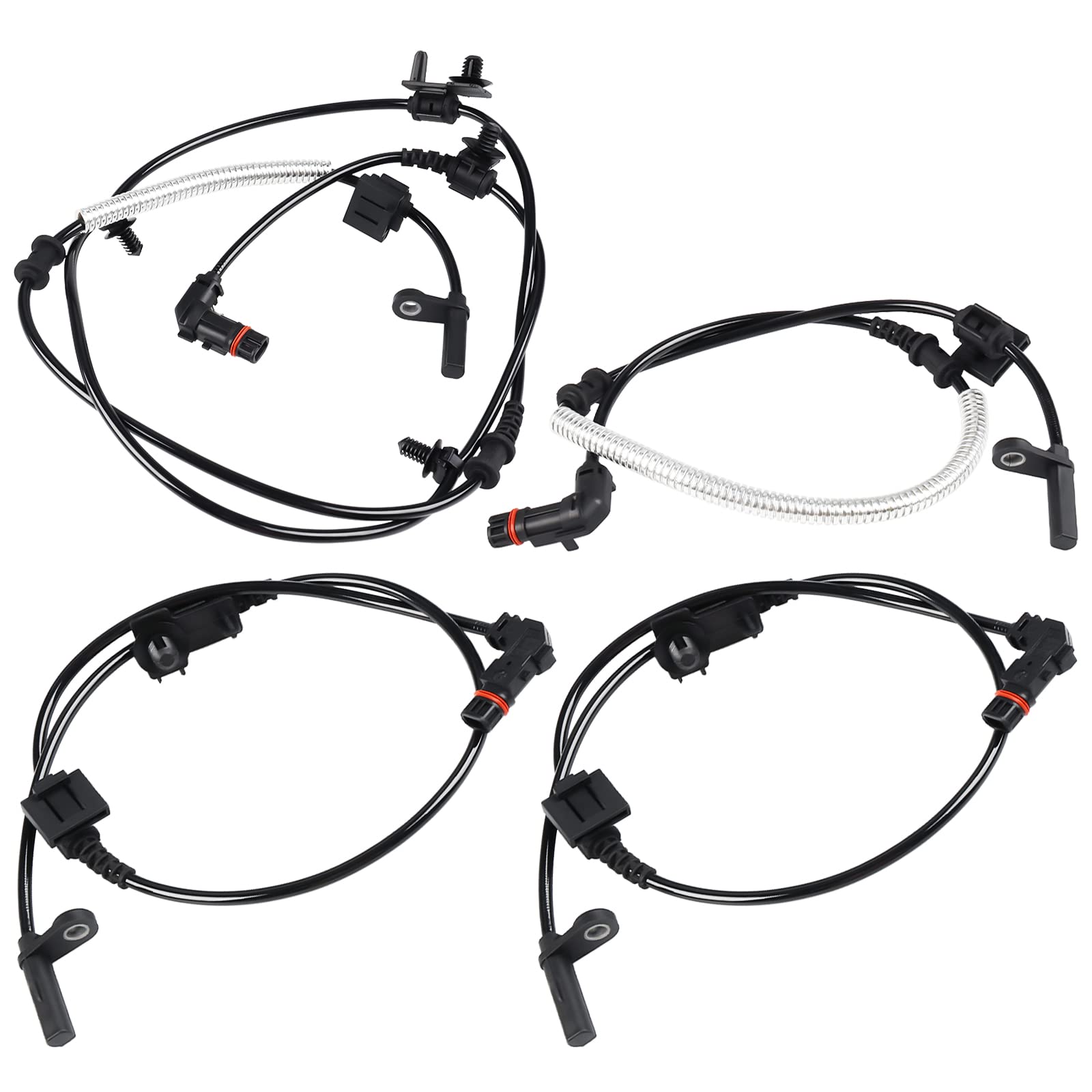 Photo 1 of WMPHE 4 Pcs ABS Wheel Speed Sensor Compatible with Dodge Charger Challenger Magnum 2006 2007 2008 2009, Chrysler 300-2005 to 2010, Replacement for 4779244AC, 4779247AA, Front and Rear