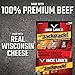 Jack Link’s JackPack - Cheese, Pretzel and Beef Stick Pack, 2 oz., Pack of 12 – 100% Beef Sticks, Cheese Sticks Made with Real Wisconsin Cheese and Pretzel Sticks – 10g of Protein