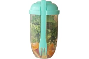 Fresh Salad Cup Salad Dressing Container to Go Salad Meal Shaker Salad Dressing Holder for Lunch Green