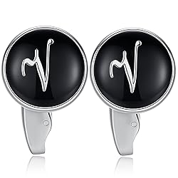 HONEY BEAR Initial Alphabet Letter Cufflinks Tie