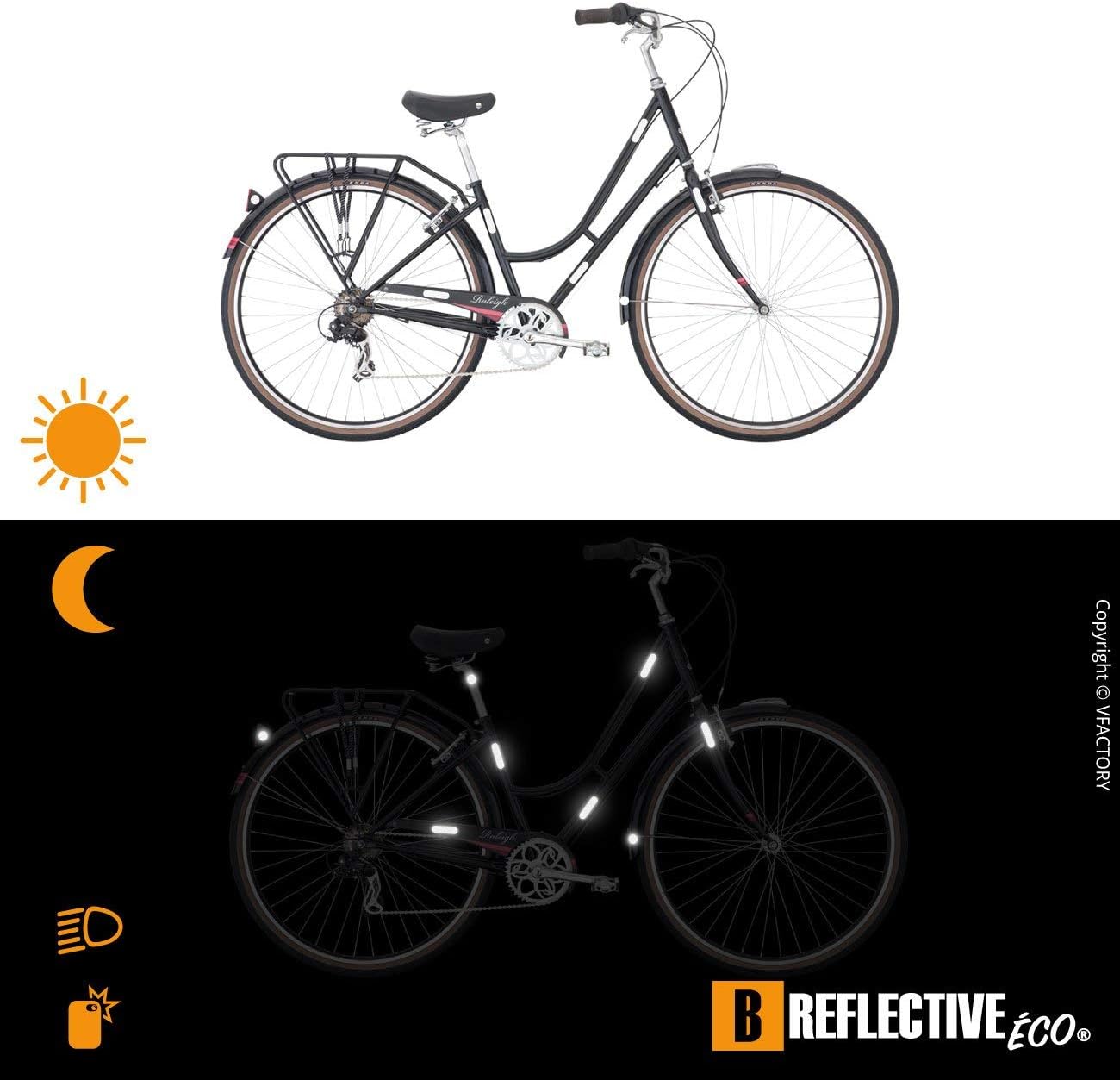 B REFLECTIVE Éco MULTI, (2 Pack) 12 retro reflective stickers kit, Night high visibility safety - Image 4