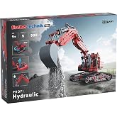 Fischertechnik Profi Hydraulic Model Building Kit with 500 Pieces and 5 Model Options for A Realistic Hydraulic Learning Experience