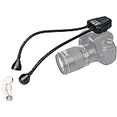 LED Macro Arm Light with 10 Level Ajustable Brightness,CRI 95+ 5600K Macro Photography Lighting Support Type-C Charge for DSL