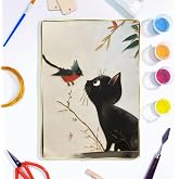 Cloisonne Filigree Enamel Paint by Numbers Kit, All in One with Tools, DIY Craft, Starter Set for Adults and Beginners, Easy Instructions, Hobby for Adults Teens Elderly Handmade Home Decor Gifts