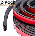 Universal Self Adhesive Auto Rubber Weather Draft Seal Strip 51/100 Inch Wide X 1/5 Inch Thick,Weatherstrip for Car Window and Door,Engine Cover Soundproofing,Total 33Feet Long(2 Rolls of 16.5 Ft Long