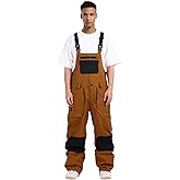 GSOU SNOW Women Men Ski Bibs Snowboard Pants Snow Bibs Overalls Waterproof Windproof Insulated Winter Sport Warm