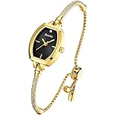 Rovixs Delicate Crystal Bracelet Watch for Her, 3ATM Water-Resistant Analog Timepiece, Anniversary Present for Wife/Daughter/Mom