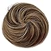 CAISHA 100% HUMAN HAIR Bun Updos Hair Piece Hepburn Scrunchie Brown Blonde Mix H311k