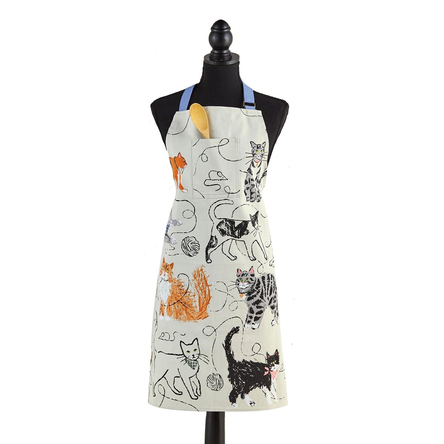 Ulster Weavers - Feline Friends - Apron - Cotton - One Size in Grey