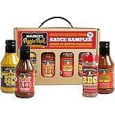 Maurice's Barbeque Grill Variety Set - Southern Gold® BBQ Sauce, Barbeque Seasoning & Rub, Vinegar BBQ Sauce & Hickory Red Barbecue