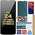 HLTECH Screen Replacement OLED LCD Display Touch Digitizer Assembly for Motorola Moto Z4 XT1980 XT1980-3 XT1980-4 6.4" (OLED-Black)