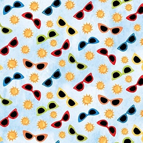 Amazoncom Shore Thing Quilt Fabric Sunglasses Style 9024