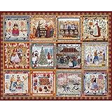 Bits and Pieces-Village Welcome Quilt Puzzle Americana Quilt - 500 Piece Jigsaw Puzzle for Adults