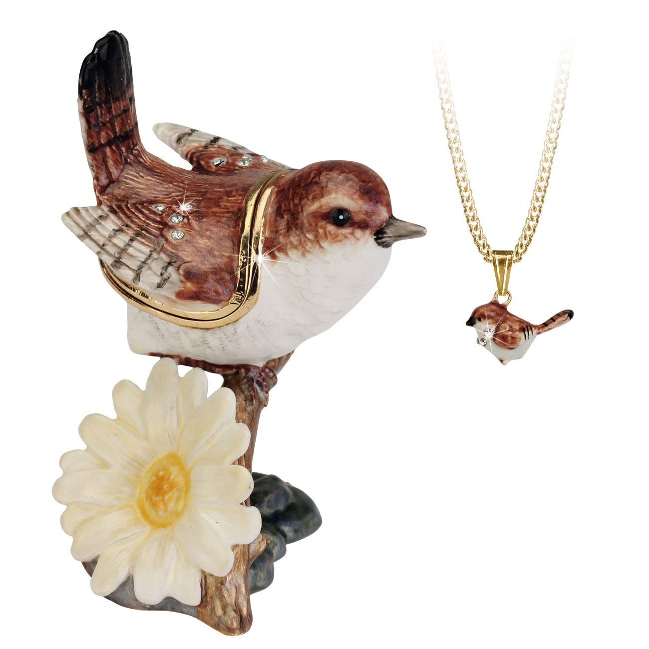 Arora Secrets from Hidden Treasures 1032 Wren Trinket Box