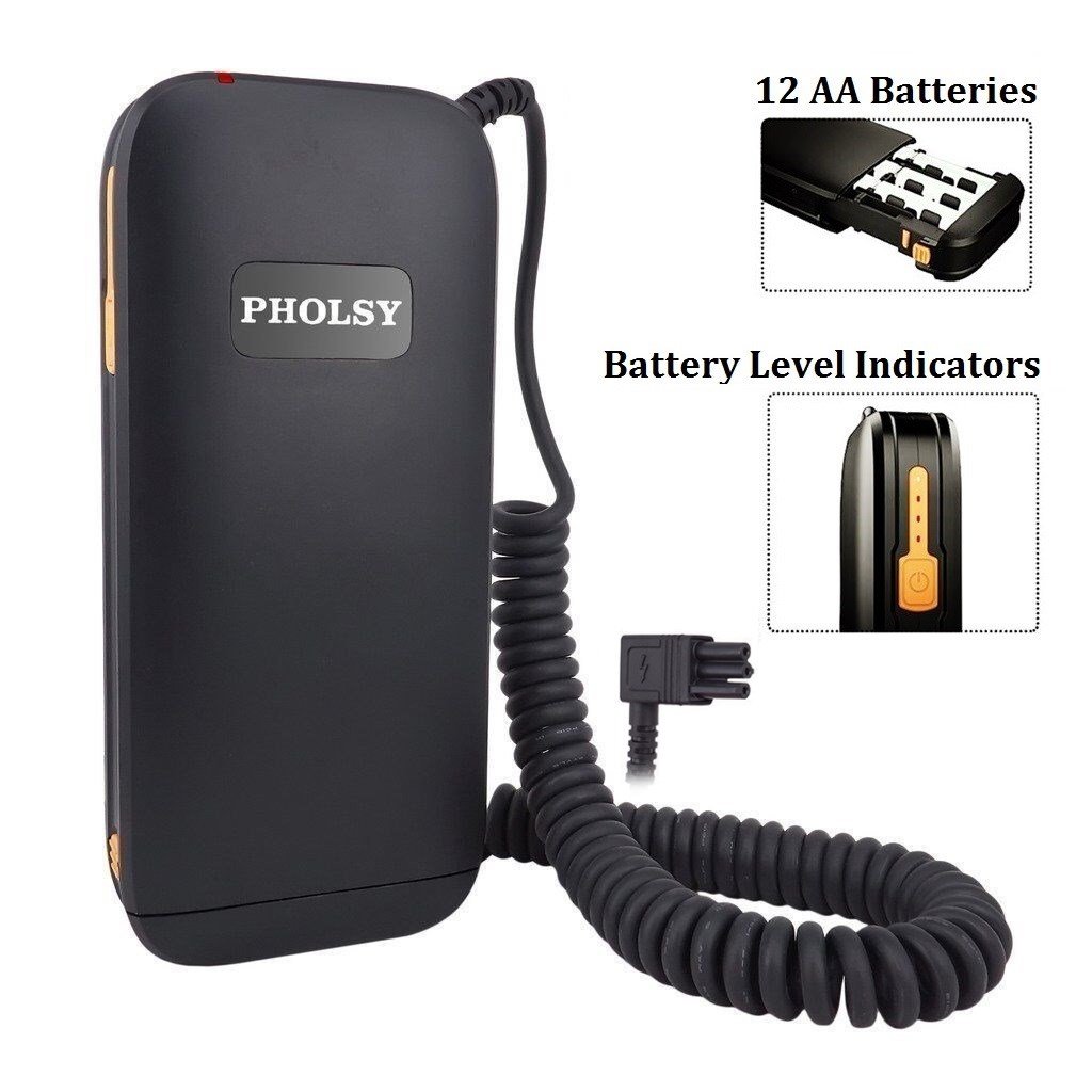 Buy PHOLSY External HotShoe Flash Battery Pack for Nikon