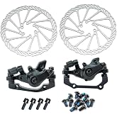 Bicycle Disc Brake Kit,Mechanical Disc Brake Kit,Including Front and Rear Mechanical Disc Brake Calipers with 160mm Rotor for Mountain Bikes,Folding Bikes,Road Bikes