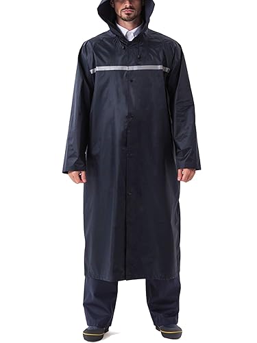 Rain Poncho for Men Waterproof Jacket for Men Raincoat Men Long