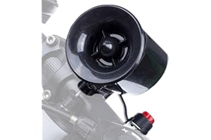Electric Bike Horn, 6 Sound Modes Loud Bike Horn with Control Lines, Waterproof Non-Slip Practical for Adults/Kids 22 mm Hand