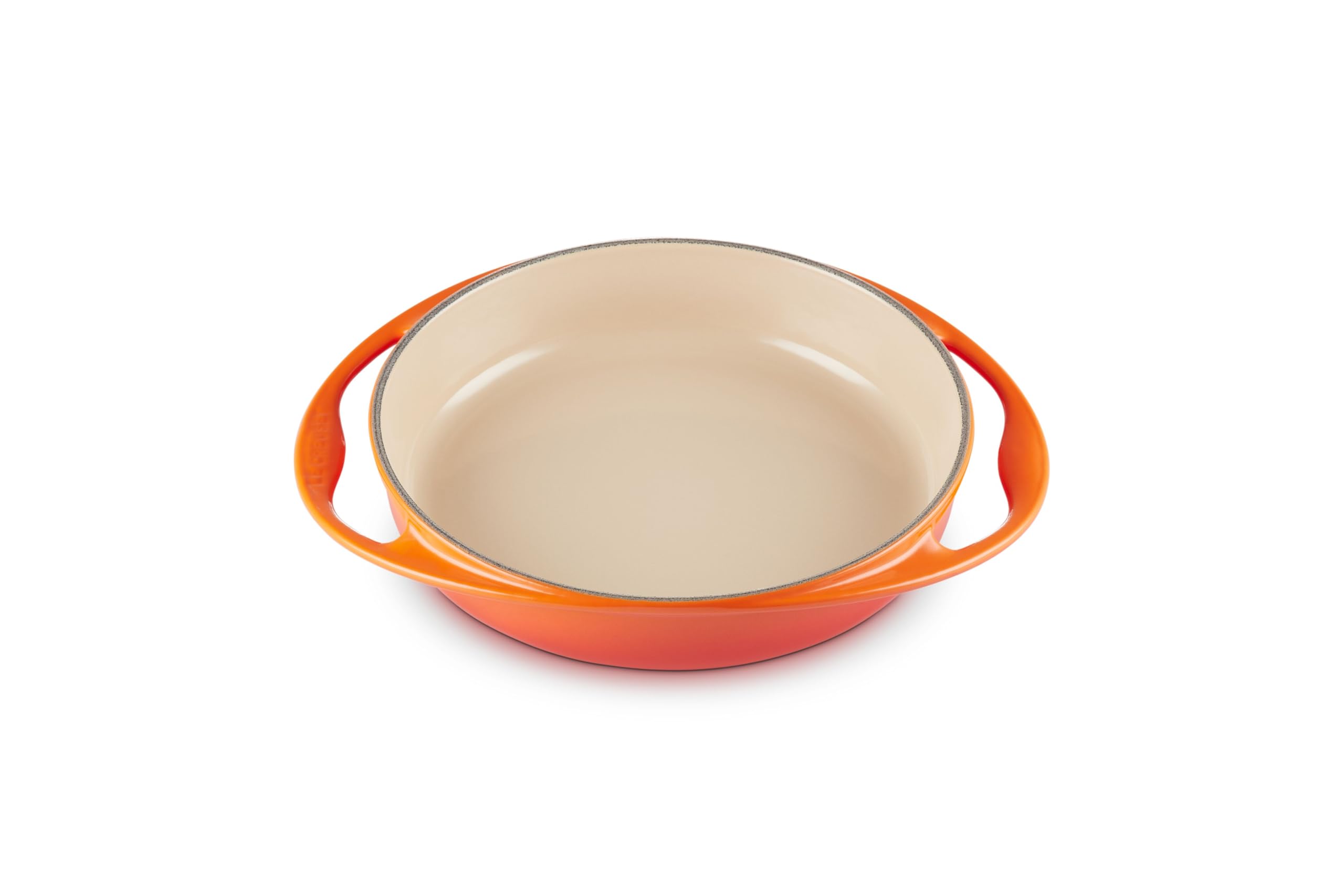 Le Creuset Enamelled Cast Iron Round Tatin Roasting Dish, 25cm, 1.8 Litres, Volcanic, 20129250902460