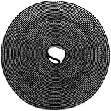 SEBSON Reusable Cable Ties Black 10m Roll 12mm Wide Adjustable Hook Loop view 4