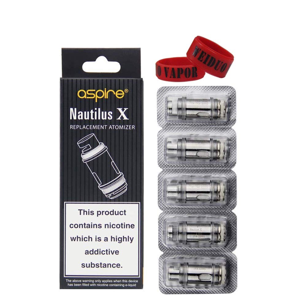 Aspire Nautilus X Coils 1.8 Ohm Replacement Atomizer for Aspire Nautilus X Tank Aspire X30 Rover Kit Pack of 5