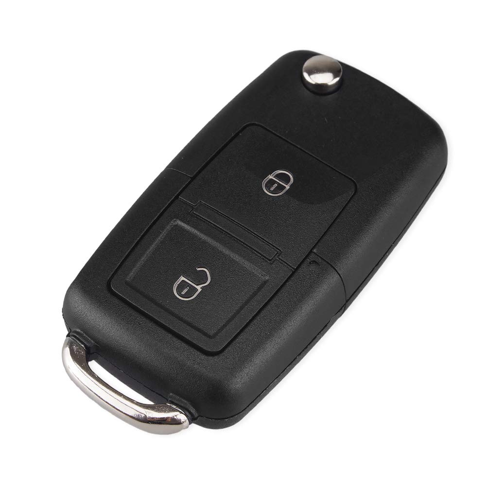 ENERGY01 2 Button Key Shell Case Compatible with MK4 Bora Golf 4 5 6 Passat Polo Bora Touran