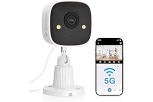 Jennov 2K Indoor/Outdoor Security Camera, WiFi Home & Pet Monitoring Cam, Plug-in Powered, Dual-Band 5GHz/2.4GHz, Color Night