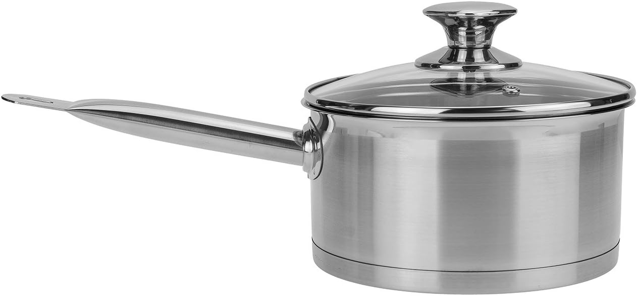 Professional Stainless Steel Saucepan with Lid 18cm