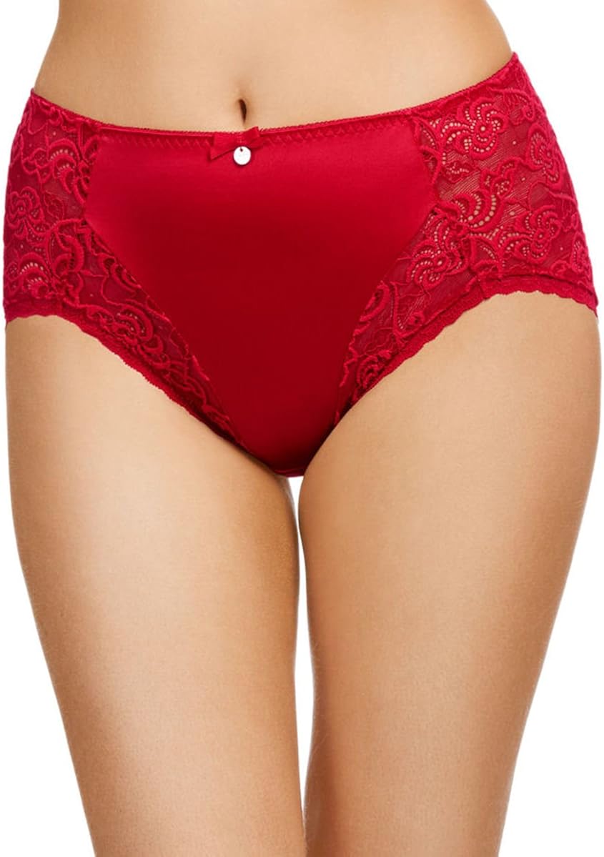 Berlei Heaven Lace Passion Red Deep Brief B5044 3XLarge Berlei