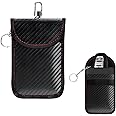 Yourkar Faraday Pouch for Car Keys, Signal Blocking RFID Faraday Bag Cage, Anti-Theft Key Fob Pouch Protector (Medium)