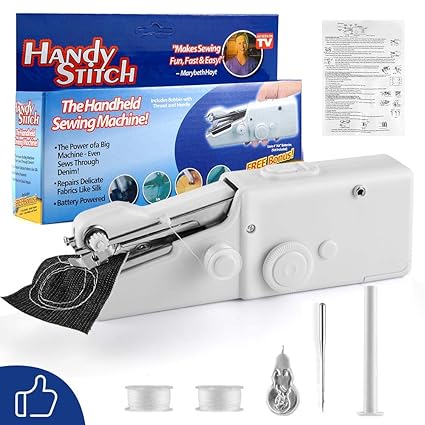 SHIVREX Sewing Machine Electric Handheld Sewing Machine Mini Handy Stitch Portable
