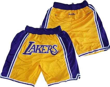 lakers mesh shorts