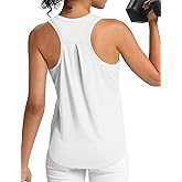 CHALLMOTI Women's Workout Tank Tops Woman Sleeveless Loose Fit Gym Tops Athletic Shirts Racerback Quick Dry UPF 50+