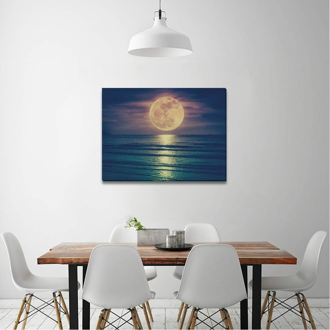 Canvas Prints Framed Wall ArtSuper Moon