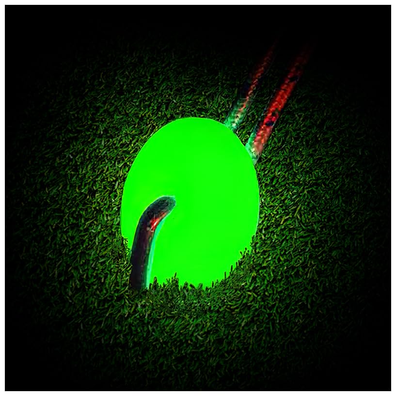 GLO-X 4 Pack Round Glow in the Dark Highlighters Camping Supplies for Tent Campers Solar Powered Markers 12+ Hours Lighting