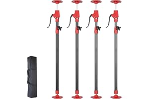 KUNCAIISH 4 PCS Adjustable Cabinet Jacks, Third Hand Tool with Metal Handle, Extends from 45 to 114 Inch, 3rd Hand Support Sy