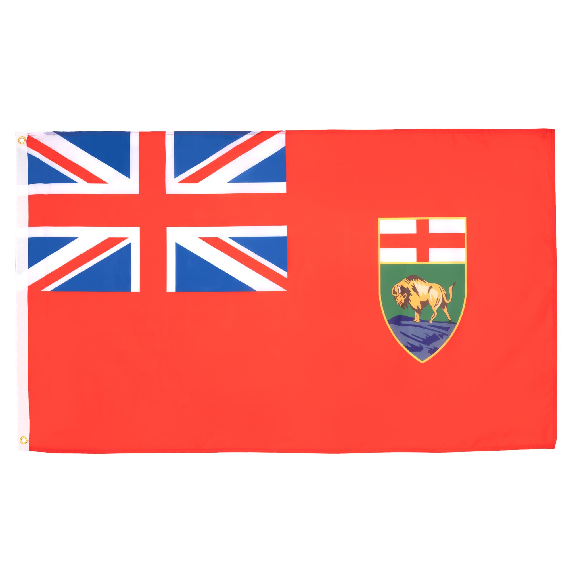AZ FLAG - Manitoba Flag - 2x3 Ft - 100D Polyester Canada - Canadian Region Of Manitoba Banner with Two Metal Grommets - Fade Resistant - Vivid Colors - 2' x 3' Feet - 90x60 Cm