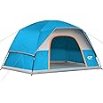 CAMPROS CP Tent 3/4/6/8 Person Camping Tents, Waterproof Windproof Family Dome Tent with Rainfly, Large Mesh Windows, Wider Door, Easy Setup, Portable with Carry Bag