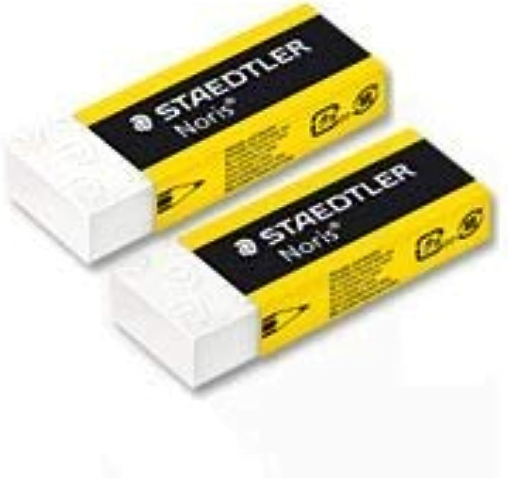 Staedtler Noris Plastic Erasers Pack of 2