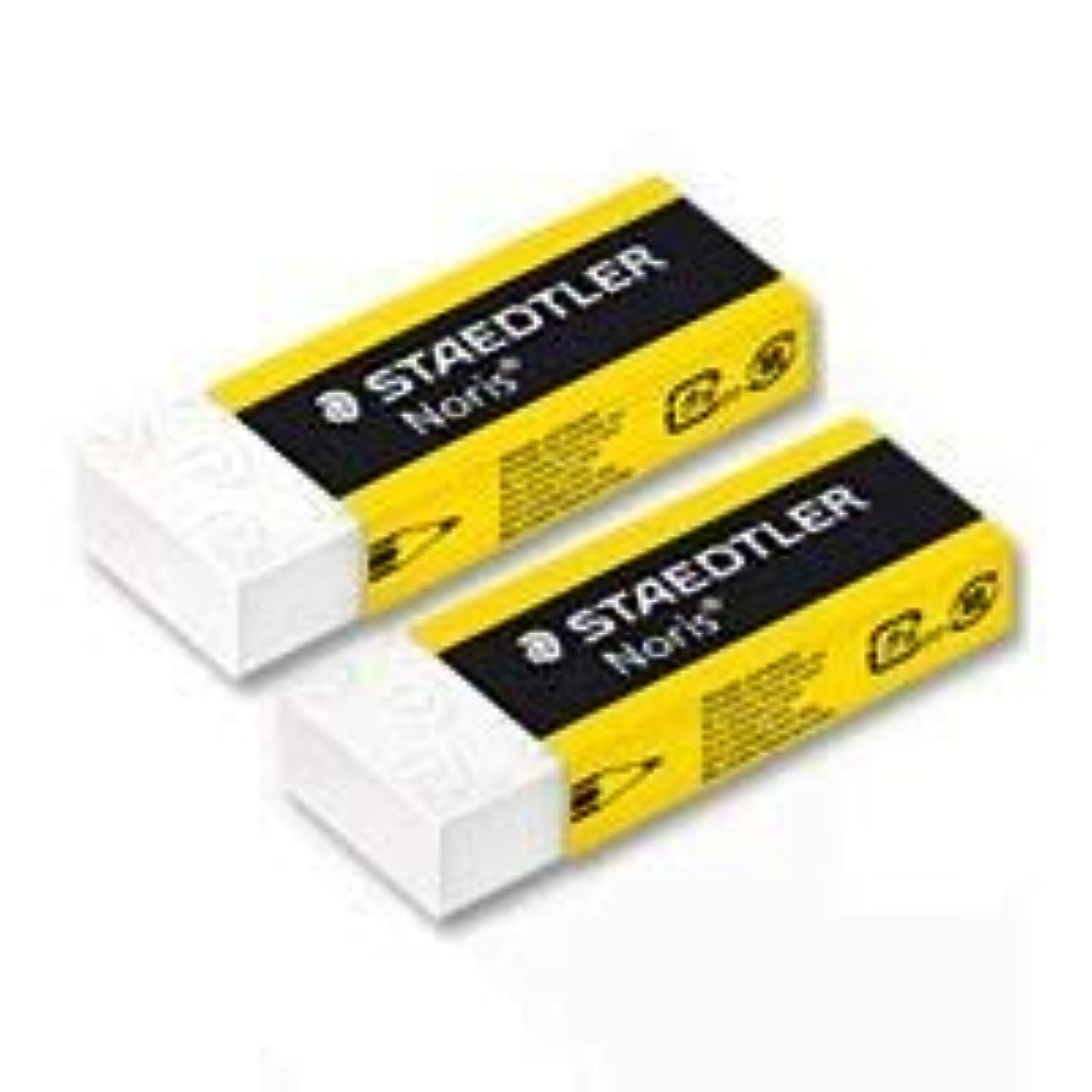 STAEDTLER NORIS Plastic Rubber Eraser Pack of 2