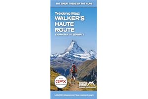 Trekking Map: Walker's Haute Route: Chamonix to Zermatt: English/French/German (Trekking Maps)